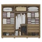 Guarda-roupa Casal Kappesberg 6 Portas 6 Gavetas Marrom - Cb0