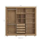 Guarda Roupa Casal Kappesberg Com Pés 6 Portas 4 Gavetas Nogu