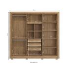 Guarda Roupa Casal Kappesberg Com Pés E Espelho 6 Portas 3 Ga