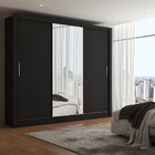 Guarda-roupa Casal Katherine 3 Portas 2 Gavetas Com Espelho P