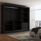 Guarda-roupa Casal Katherine 3 Portas 2 Gavetas Com Espelho P