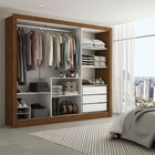 Guarda-roupa Casal Katherine 3 Portas 3 Gavetas Com Espelho C