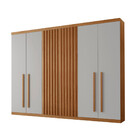 Guarda Roupa Casal Kiev 100 Mdf 6 Portas E 4 Gavetas