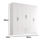 Guarda Roupa Casal Kioto 6 Portas 2 Gav