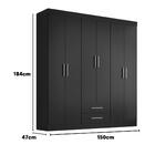 Guarda Roupa Casal Kioto 6 Portas 2 Gav