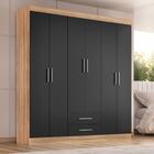 Guarda Roupa Casal Kioto 6 Portas 2 Gav