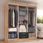 Guarda Roupa Casal Kioto 6 Portas 2 Gav