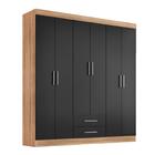 Guarda Roupa Casal Kioto 6 Portas 2 Gav
