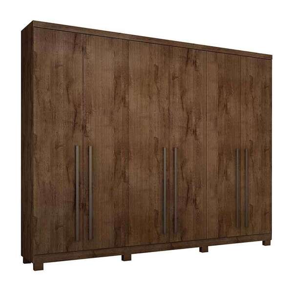 Guarda-roupa Casal Kratos 6 Pt 6 Gv Canela