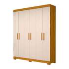 Guarda-roupa Casal Lana 6 Pt 2 Gv Nature E Off White