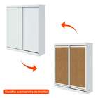 Guarda-roupa Casal Lani Flex 2 Pt 2 Gv Branco E Amêndoa