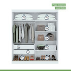 Guarda-roupa Casal Lani Flex 2 Pt 2 Gv Branco E Amêndoa