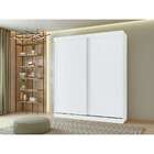 Guarda-roupa Casal Lani Flex 2 Pt 2 Gv Branco E Amêndoa