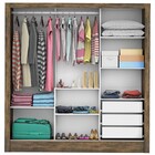 Guarda-roupa Casal Lara 3 Portas 3 Gavetas Com Espelho Demoli
