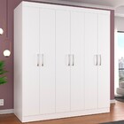 Guarda-roupa Casal Lara 6 Portas 100% Mdf Branco - Panorama M