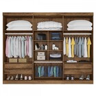 Guarda-roupa Casal Lara 6 Portas 4 Gavetas 100% Mdf Espelhado