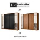 Guarda Roupa Casal Laredo 4 Portas Flex Com Espelho - Demartêz