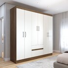 Guarda-roupa Casal Las Vegas 6 Portas 2 Gavetas Imbuia/champa