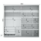 Guarda-roupa Casal Lauren Com Espelho 2 Portas Bom Pastor