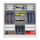 Guarda Roupa Casal Layla 3 Pts 03 Espelhos 4 Gav Branco - Móv