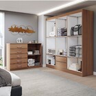 Guarda-roupa Casal Layla 6 Portas 2 Gavetas Com Cômoda 2 Port