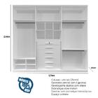 Guarda Roupa Casal Lazio 6 Portas 6 Gavetas Bom Pastor