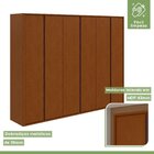 Guarda-roupa Casal Leder 6 Portas 100% Mdf Frassino
