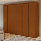 Guarda-roupa Casal Leder 6 Portas 100% Mdf Frassino