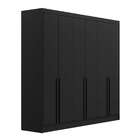 Guarda-roupa Casal Leonor 6 Pt 4 Gv Preto 240 Cm