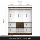 Guarda Roupa Casal Lia 6 Portas C/espelho Capuccino - Moveis