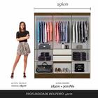 Guarda Roupa Casal Lia 6 Portas Cedro/ Off White - Moveis Ara