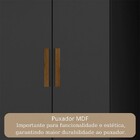 Guarda-roupa Casal Liberdade 8 Portas 4 Gavetas Preto - Pnr M