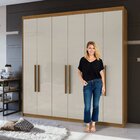 Guarda-roupa Casal Libra 6 Pt 3 Gv Rovere E Off White