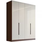 Guarda-roupa Casal Linea 4 Portas 2 Gavetas 100% Mdf Nozes/cr