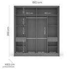 Guarda-roupa Casal Lisboa 2 Portas 2 Gavetas Branco/creme - P