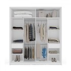 Guarda-roupa Casal Lisboa 2 Portas 2 Gavetas Branco/verde - P