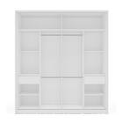 Guarda-roupa Casal Lisboa 2 Portas 2 Gavetas Branco/verde - P