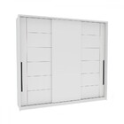 Guarda-roupa Casal Lisboa 3 Portas 4 Gavetas Branco - Politor