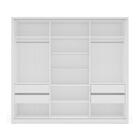 Guarda-roupa Casal Lisboa 3 Portas 4 Gavetas Com Espelho Bran