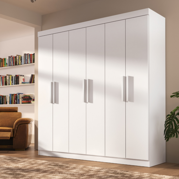 Guarda Roupa Casal Lisboa 6 Portas 2 Gav