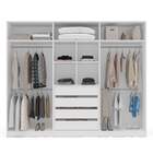 Guarda-roupa Casal Lisboa 6 Portas 4 Gavetas Com Espelho Bran