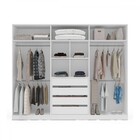 Guarda-roupa Casal Lisboa 6 Portas 4 Gavetas Com Espelho Bran