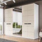 Guarda-roupa Casal Lisboa 6 Portas 4 Gavetas Com Espelho Bran