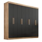 Guarda Roupa Casal Lisboa 8 Portas 4 Gavs