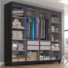 Guarda Roupa Casal Lisboa 8 Portas 4 Gavs  Com Pés