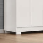 Guarda Roupa Casal Lisboa 8 Portas 4 Gavs  Com Pés