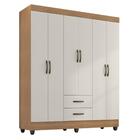 Guarda Roupa Casal Lite 6 Portas E 2 Gavetas - Móveis Leão