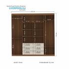 Guarda Roupa Casal Liverpool 8.6 8 Portas 6 Gavetas Com Espel