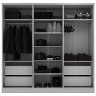 Guarda-roupa Casal Logan 6 Portas 4 Gavetas 100% Mdf Branco/o