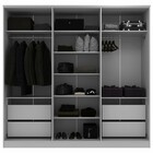 Guarda-roupa Casal Logan 6 Portas 4 Gavetas 100% Mdf Branco/o